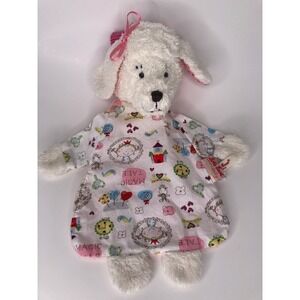 Kathe Kruse Puppy Lovey OS White Pink Magic Tale Princess Dog Security Blanket